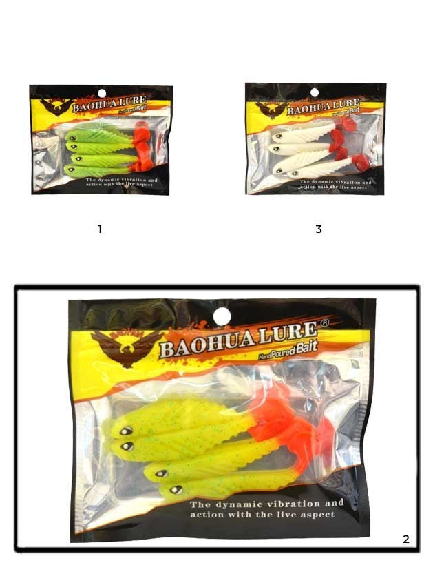 CAPTAİN 3557 VİPER SOFT 8.5CM LEVREK SİLİKONU 4'LÜ PAKET SİLİKON YEM