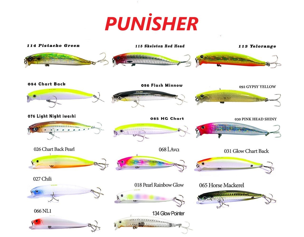 FUJİN PUNİSHER MAKET BALIK PN105SW