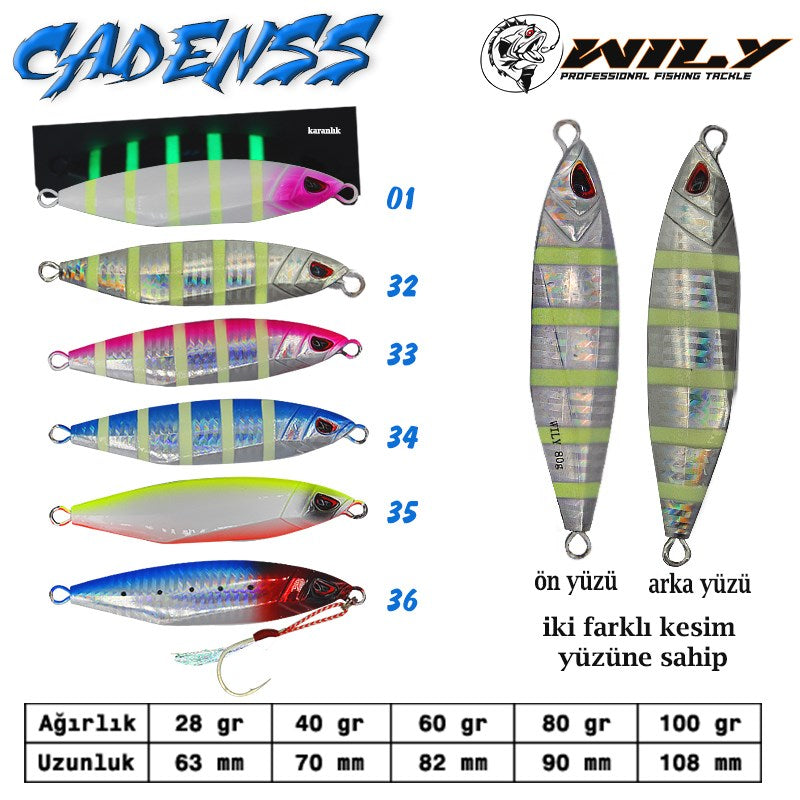 WİLY CADENSS JİG 60 GR 82 MM