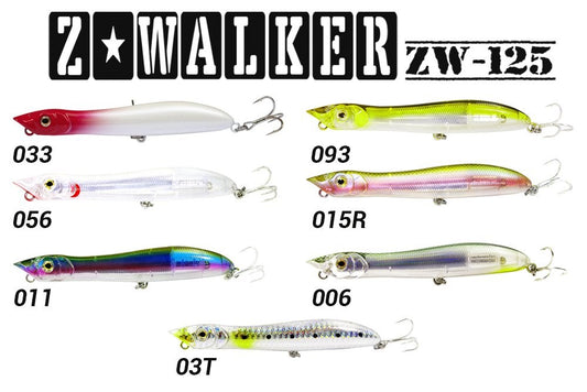 FUJİN Z-WALKER 125MM 18GR SU ÜSTÜ MAKET BALIK BARKODLARI KARIŞIK