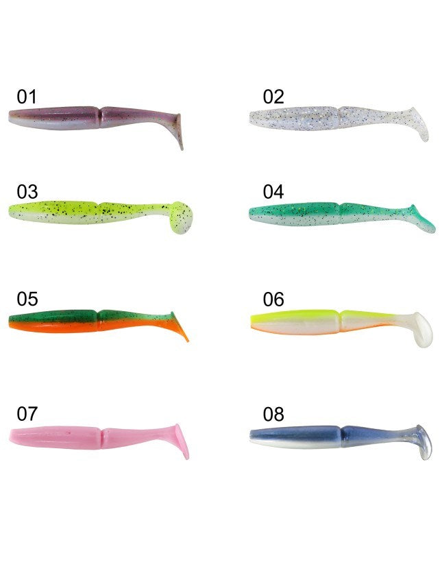 CAPTAİN 3516 PUKKA SHAD 9CM 7GR LEVREK SİLİKONU 5'Lİ PAKET SUNİ YEM