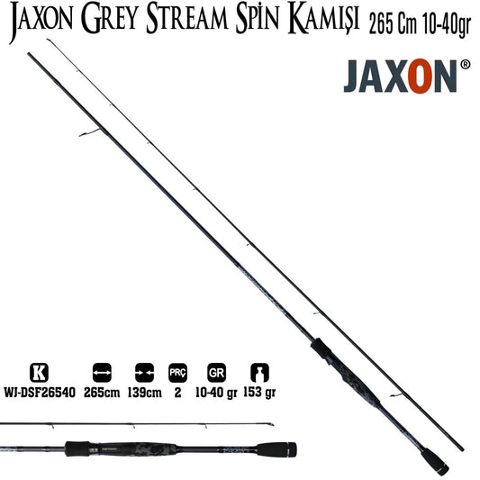 JAXON GREY STREAM 2.65M 10-40G SPİN KAMIŞ