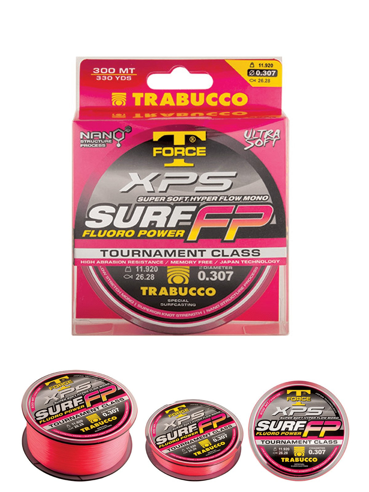 TRABUCCO XPS SURF FP FLUORO POWER 300MT SURF MİSİNASI