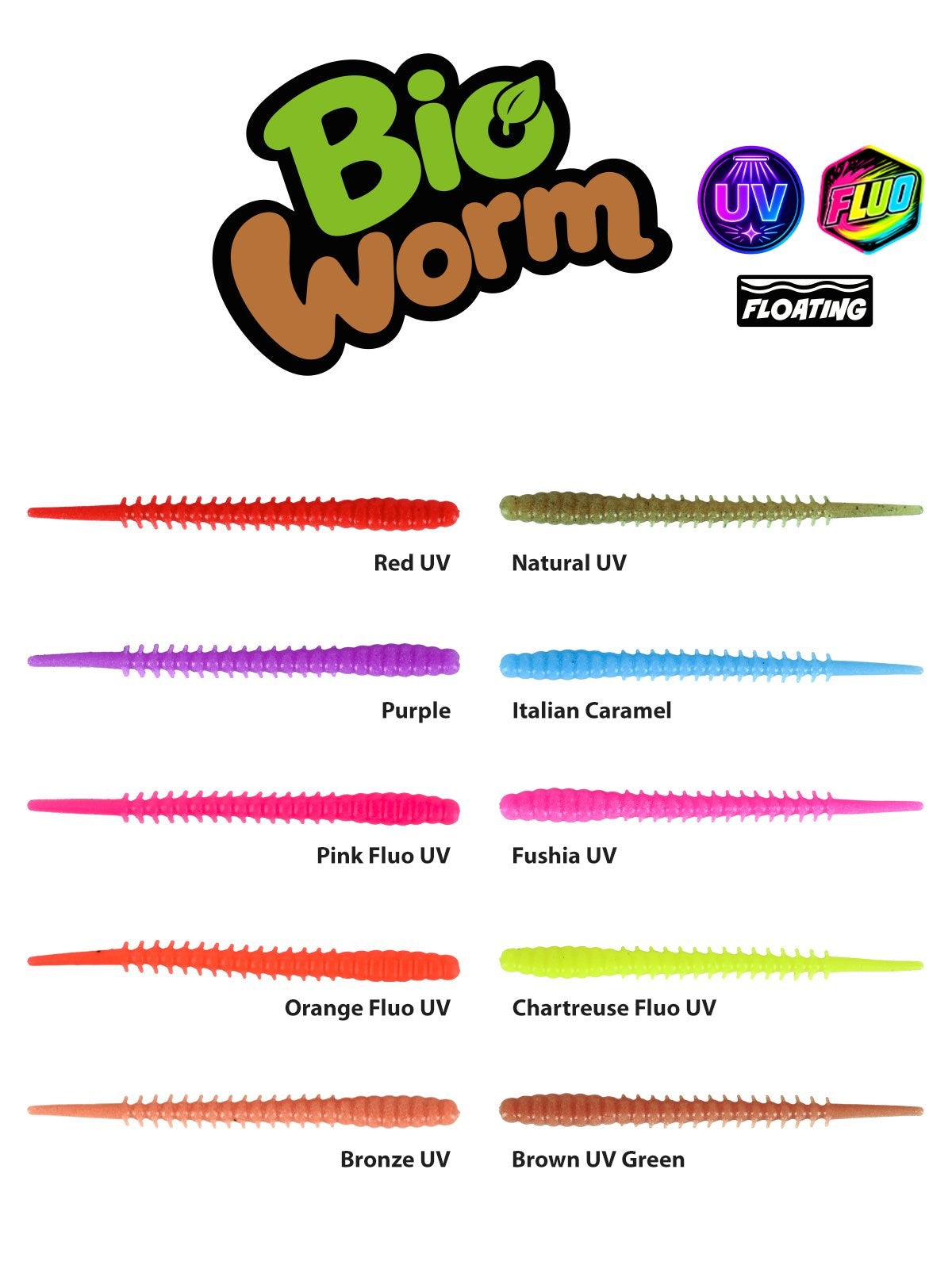 FUJİN BİO WORM 6CM FLOATİNG SIVILI KOKULU LRF SİLİKONU