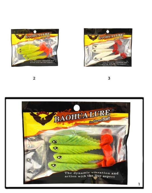 CAPTAİN 3557 VİPER SOFT 8.5CM LEVREK SİLİKONU 4'LÜ PAKET SİLİKON YEM