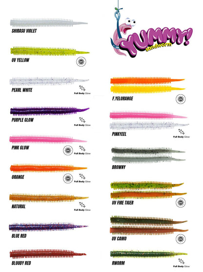 FUJIN YUMMY SANDWORM 7CM LRF SİLİKONU