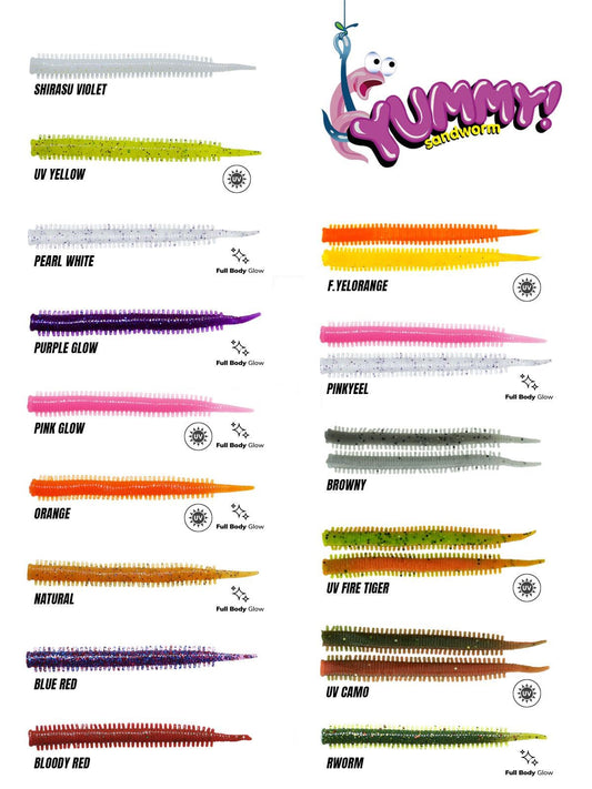 FUJIN YUMMY SANDWORM 7CM LRF SİLİKONU