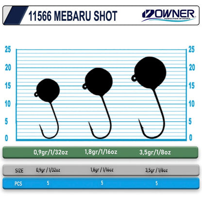 CULTİVA 11566 MEBARU SHOT GLOW LRF JİGHEAD