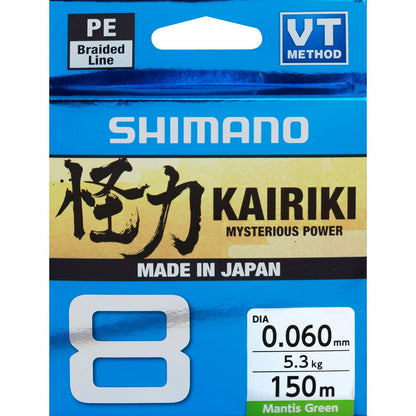 SHİMANO KAİRİKİ 8 150M MANTİS GREEN 0.060MM/5.3KG