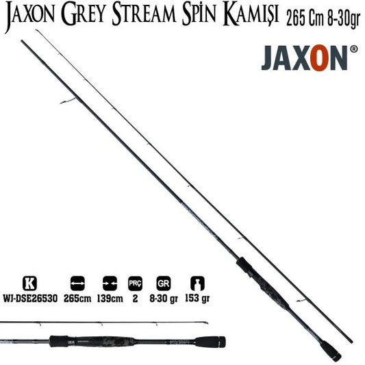 JAXON GREY STREAM SPİN KAMIŞI 265 CM 8-30G