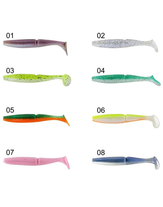 CAPTAİN 3516 PUKKA SHAD 9CM 7GR LEVREK SİLİKONU 5'Lİ PAKET SUNİ YEM