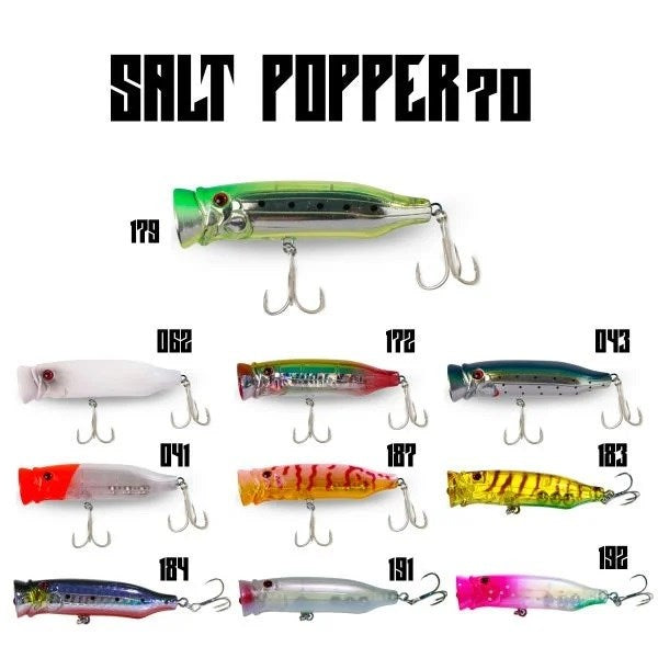 FUJİN SALT POPPER 70MM 9.5GR SU ÜSTÜ MAKET BALIK