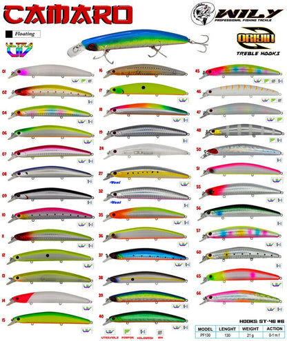 WİLY CAMARO 13 CM MAKET BALIK 21 GR (0-1M)
