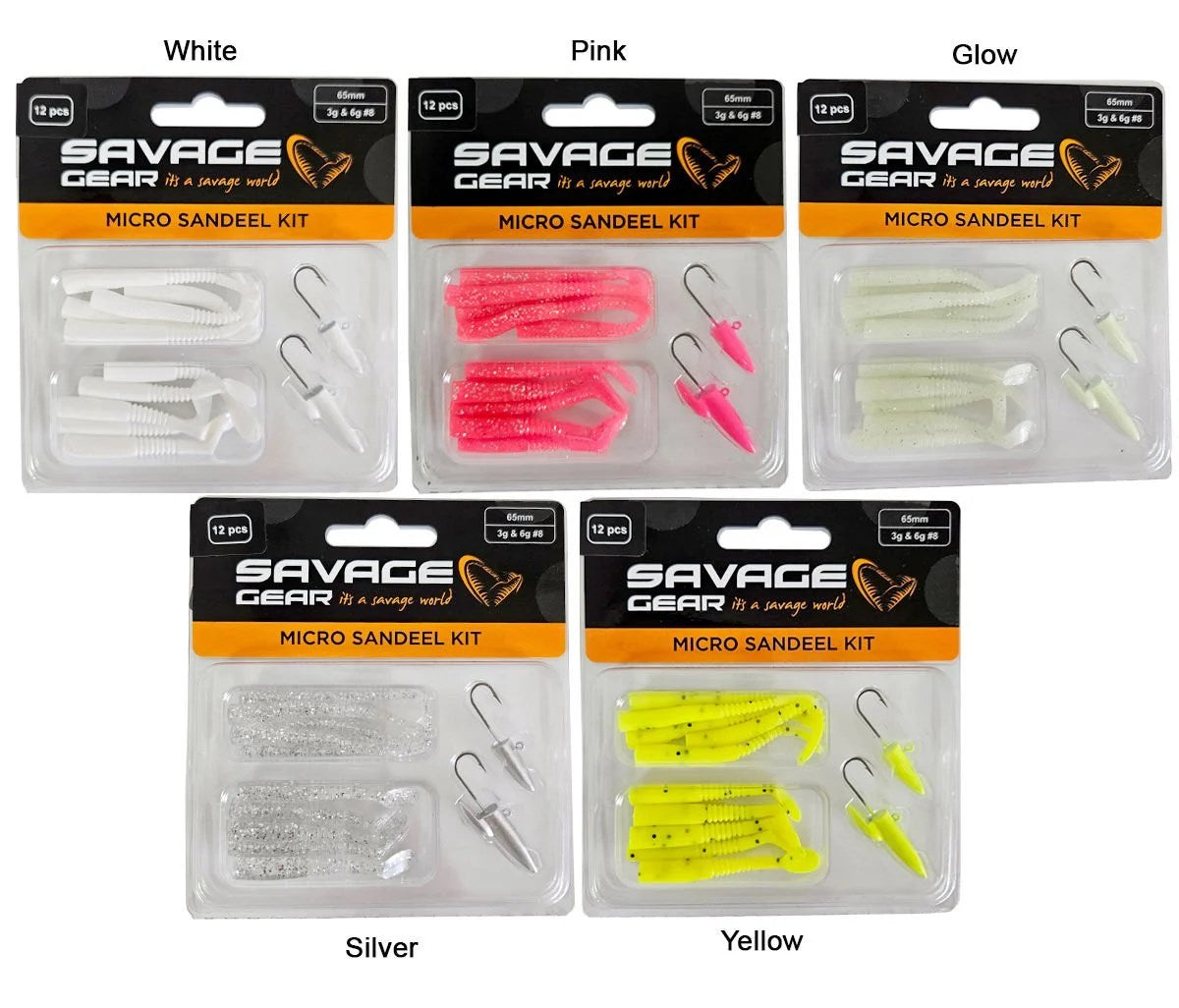 SAVAGE GEAR LRF MİCRO SANDEEL KİT 12 ADET(1+1.5+5) SAHTE BALIK