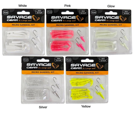 SAVAGE GEAR LRF MİCRO SANDEEL KİT 12 ADET(1+1.5+5) SAHTE BALIK