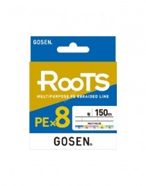 GOSEN X8 ROOTS PE 8 ÖRGÜ SPİN İP MİSİNA 150MT MULTİ COLOR 0,8-0,153MM