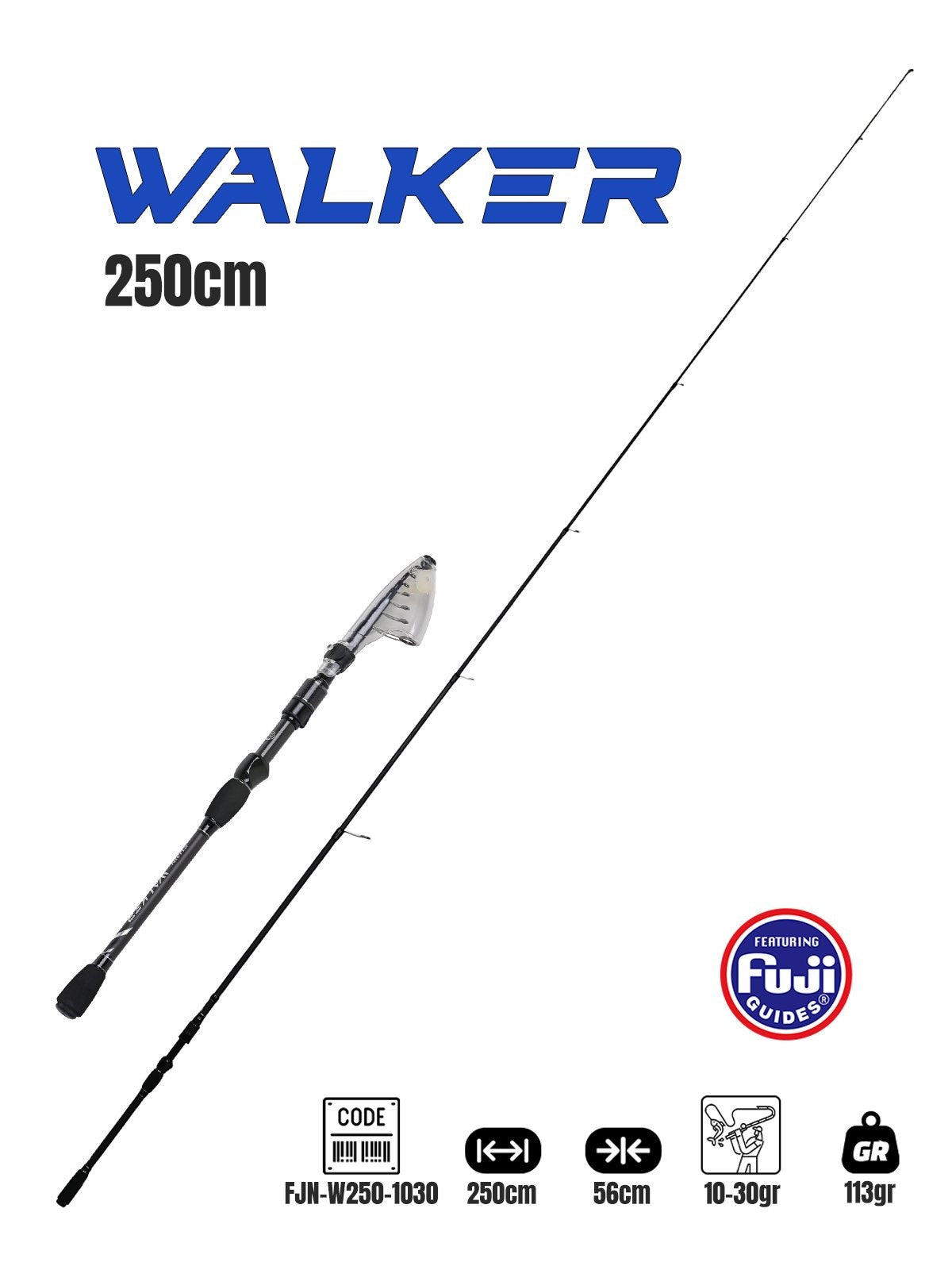 FUJİN WALKER 250CM 10-30GR TELESKOPİK SPİN KAMIŞI