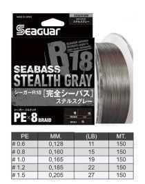 SEAGUAR STEALTH GRAY PE 8 ÖRGÜ SPİN İP MİSİNA 150MT GRİ 0,6-0,128MM