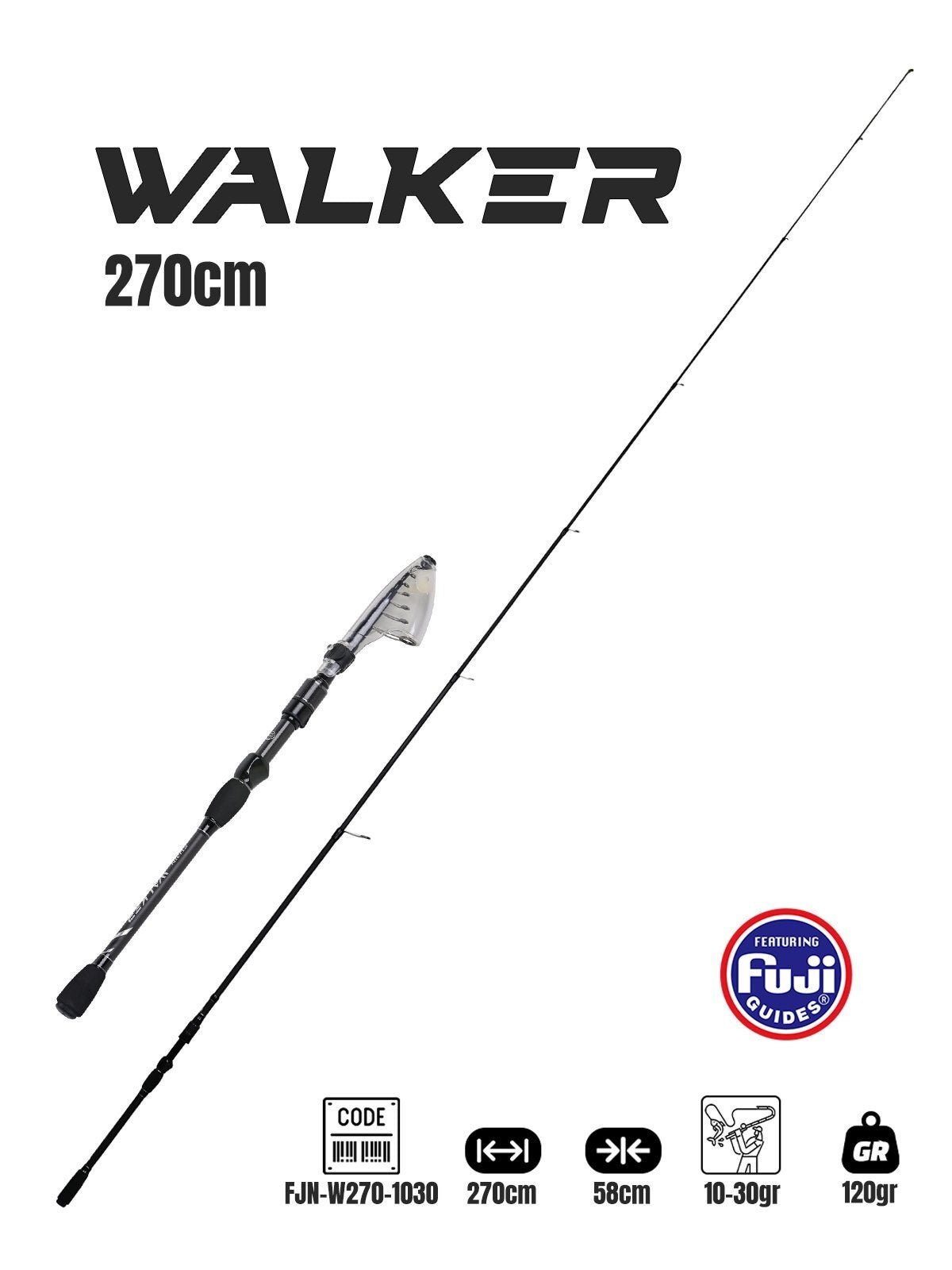 FUJİN WALKER 270CM 10-30GR TELESKOPİK SPİN KAMIŞI