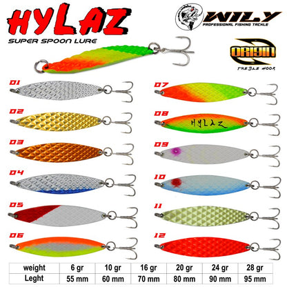 WİLY HYLAZ KAŞIK 20 GR 80 MM - HOLOGRAMLI