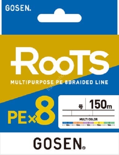 GOSEN X8 ROOTS PE 8 ÖRGÜ SPİN İP MİSİNA 150MT MULTİ COLOR 1,2-0.187MM