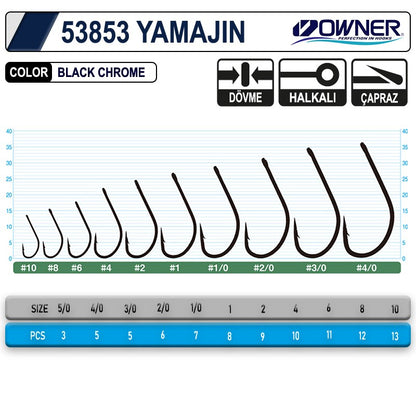 OWNER 53853 YAMAJİN WİTH EYE BLACK CHROME İĞNE