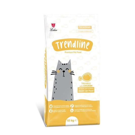 TRENDLİNE TAVUKLU YETİŞKİN KEDİ MAMASI 15 KG
