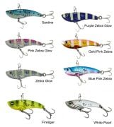 SAVAGE SALT E-SG 3D MINNOW VIB BLADE 3.5CM 4 G PURPLE ZEBRA GLOW 58870