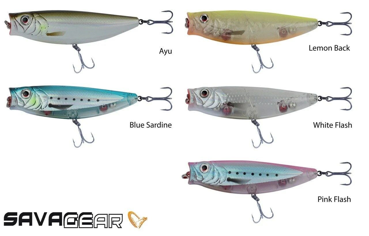 SAVAGE SALT 8CM 14G POP WALKING MINNOW POP WALKER80 F LEMON BACK 58026