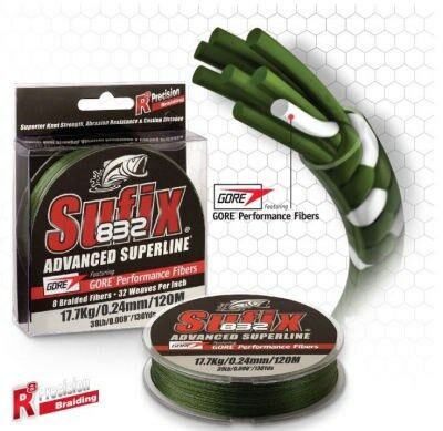 SUFIX 832 ADVANCED SUPERLINE 100M 0,28MM LOW VIS GREEN DS1CF049J3DA91