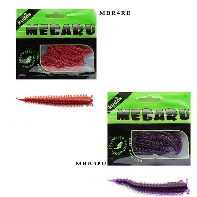 KUDOS MEBARU SALTWATER SANDWORM MEBARU WORM RED 4CM 15 PCS