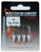 SAVAGE GEAR 2.5 G #8 US-SG LRF MICRO SANDEEL JIG HEAD 4PCS 55796