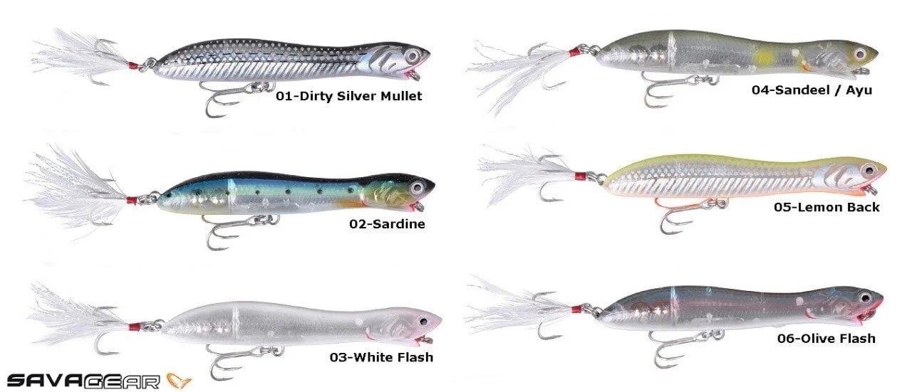 SAVAGE GEAR SG PANIC PREY 135 V2 28G F 03 WHITE FLASH NO 50652 TOP WATER 26.5 G 13.4 CM