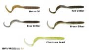 SAVAGE GEAR SG RIB WORM 11CM 4.5  6G 1/5OZ RED GLITTER 55149 8PCS ÜST KATTA STOK KONTROLU