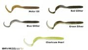 SAVAGE GEAR SG RIB WORM 11CM 4.5  6G 1/5 OZ MOTOR OIL 8PCS 55147